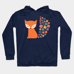 Floral Fox Hoodie